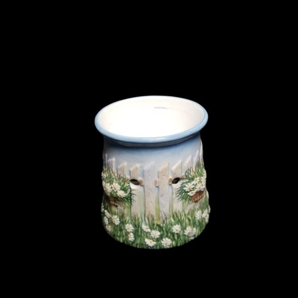 Yankee Candle Tarts Wax Melt Warmer Daisies Baskets Pickett Fence Sculpted - Picture 3 of 12